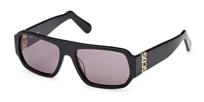 Gcds Gd0034 01a Men's Sunglasses Black Size 55 In Multi