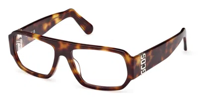Gcds Gd0034 53x Men's Sunglasses Tortoiseshell Size 55 In Brown