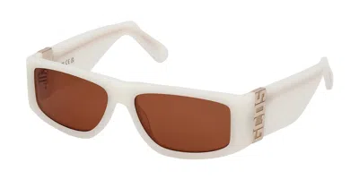 Gcds Gd0037 21e Men's Sunglasses White Size 57
