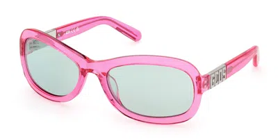 Gcds Gd0038 77q Men's Sunglasses Pink Size 58