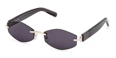 Gcds Gd0040 32a Men's Sunglasses Gold Size 56 In Black