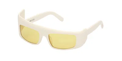 Gcds Gd0043 21e Men's Sunglasses White Size 53 In Yellow