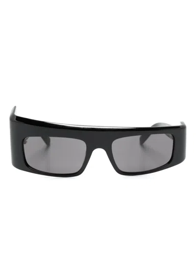Gcds Gd0043 Geometric-frame Sunglasses In Black