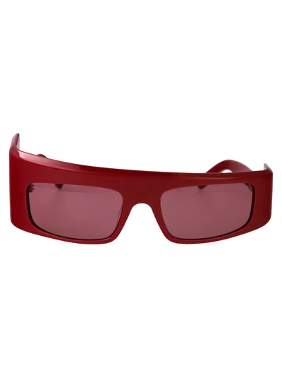 Gcds Gd0043 Sunglasses In 66s Rosso Luc/bordeaux