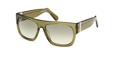 Gcds Gd0044 93p Men's Sunglasses Green Size 56