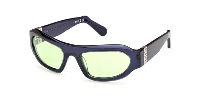 Gcds Gd0045 90n Men's Sunglasses Blue Size 57