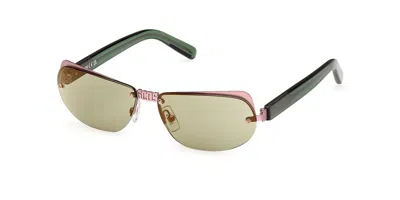 Gcds Gd0047 73q Men's Sunglasses Gold Size 58 In Multi