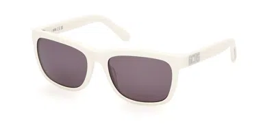 Gcds Gd0049 21c Men's Sunglasses White Size 55 In Multi