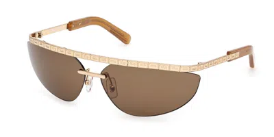 Gcds Gd0051 30g Occhiali Da Sole Oro Per Uomo