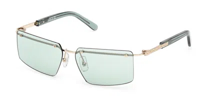 Gcds Gd0061 32n Occhiali Da Sole Oro Per Uomo In Gold