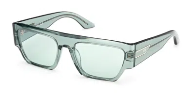 Gcds Gd0064 93n Occhiali Da Sole Verdi Per Uomo