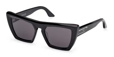 Gcds Gd0065 01a Occhiali Da Sole Neri Per Donna In Black