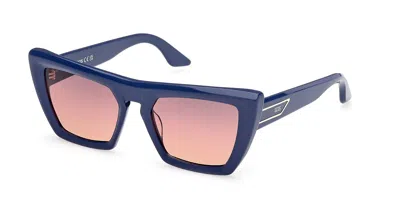 Gcds Gd0065 90k Women's Sunglasses Blue Size 51