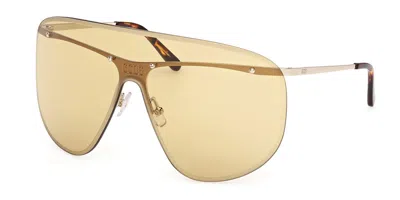 Gcds Gd0072 32j Occhiali Da Sole Oro Per Uomo In Gold
