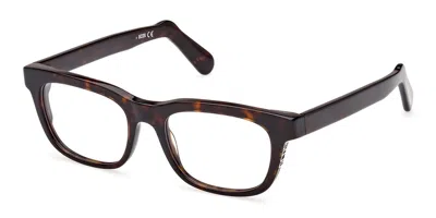 Gcds Gd5008 Men's Glasses, Tortoiseshell, Size 52 In Brown