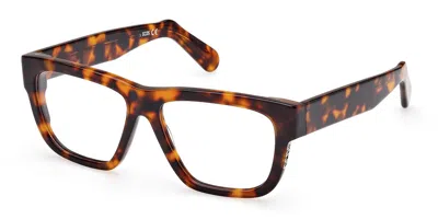 Gcds Gd5011 Men's Glasses, Tortoiseshell, Size 54 In Brown