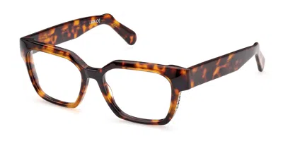 Gcds Gd5013 Men's Glasses, Tortoiseshell, Size 52 In Brown