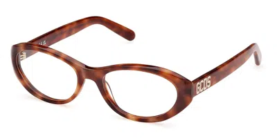 Gcds Gd5021 Men's Glasses, Tortoiseshell, Size 54 In Brown