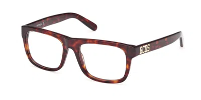 Gcds Gd5039 Men's Glasses, Tortoiseshell, Size 52 In Brown