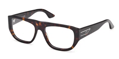 Gcds Gd5048 052 Occhiali Da Vista Tartarugatishell Per Uomo (solo Montatura) In Brown