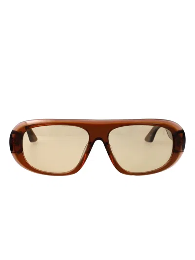 Gcds Geometric Sunglasses In Brown