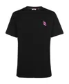 Gcds Graphic-print Cotton T-shirt In Black