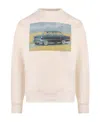 Gcds Graphic-print Crew-neck Sweatshirt In Gray