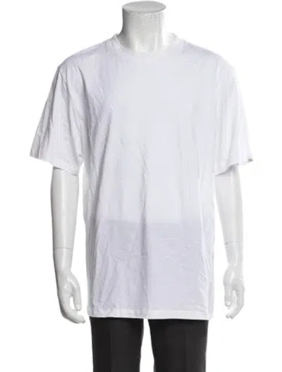 Pre-owned Gcds Graphic Print Crew Neck T-shirt W/ Tags In White