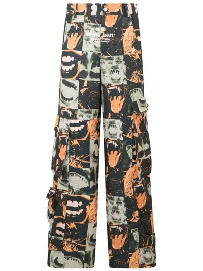 Gcds Graphic-print Trousers In Black