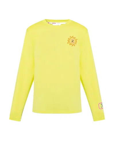 Gcds Graphic Sun Print Top In Yellow