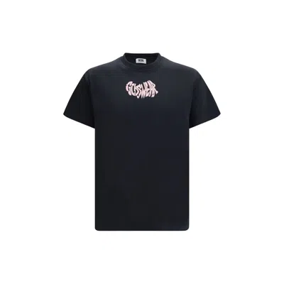 Gcds Apple T-shirt With Graphic Print In Black