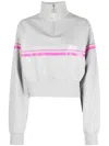 Gcds Woman Sweatshirt Grey Size Xs Cotton