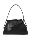 Gcds Handbag Black Size - Soft Leather In Black