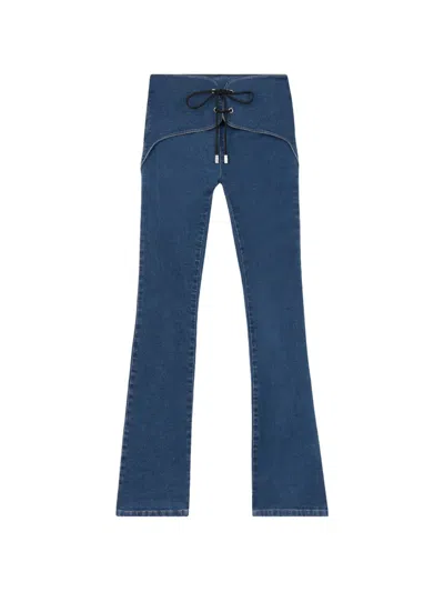 Gcds Hello Kitty Flared Trousers In Blue