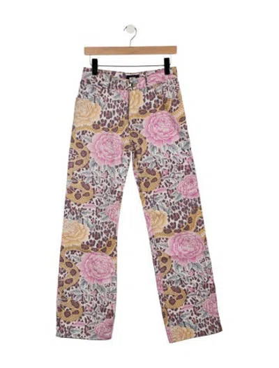 Pre-owned Gcds High-rise Straight Leg Jeans W/ Tags In Multicolor