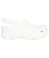 Gcds Ibex Logo Detail Rubber Mules In White