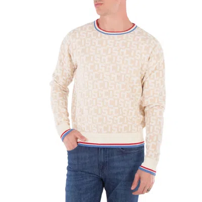 Gcds Intarsia-knit Logo Jumper In Neutral