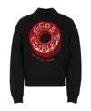 Gcds Candy-print Roll Neck Pullover In Black