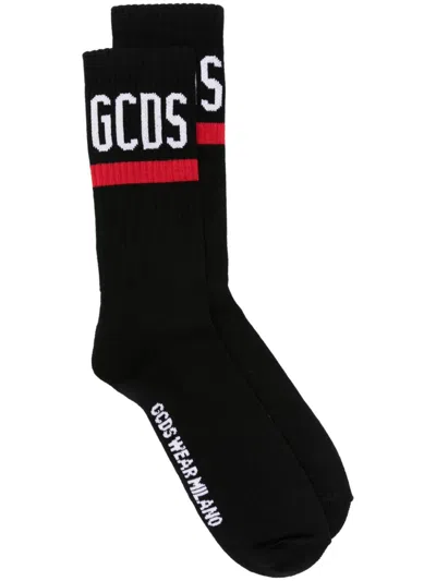 GCDS INTARSIA-LOGO CREW SOCKS