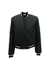 Gcds Jacket Logo Tape Nylon Bomber In Black