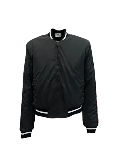 Gcds Jacket Logo Tape Nylon Bomber In Black