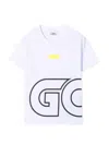 Gcds Jersey T-shirt Boy In White