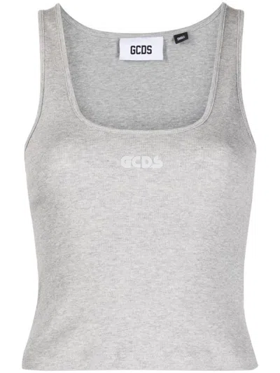 Gcds Jersey Top Clothing In Grey