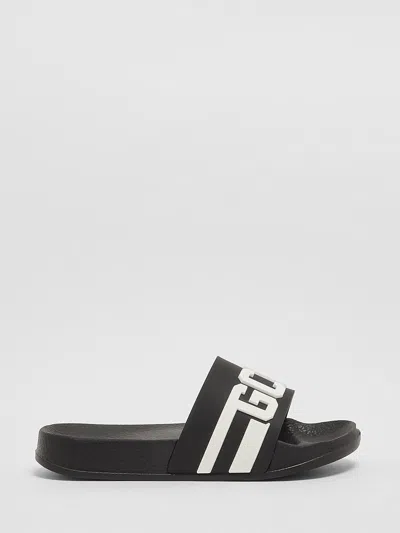 Gcds Junior Kids'  Rubber Sliders With Logo In Black