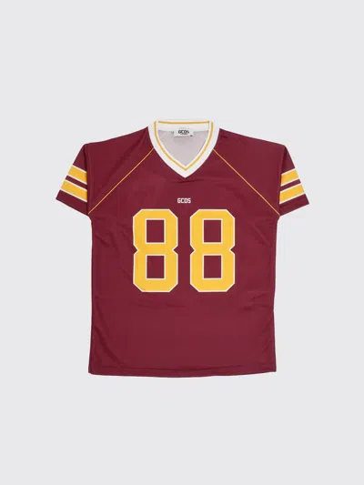Gcds Junior T-shirt Kids In Burgundy