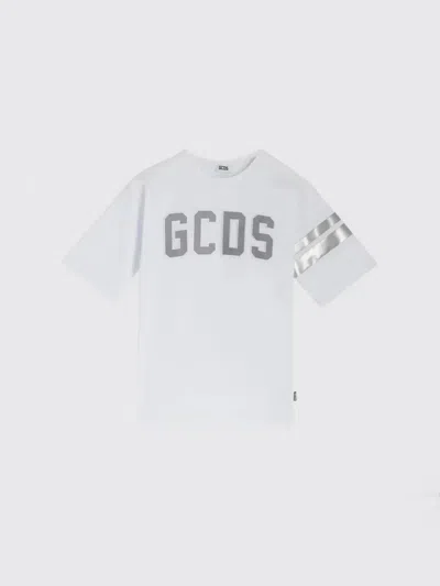 Gcds Junior Kids'  Tシャツ ボーイ カラー ホワイト In White