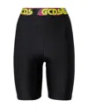 Gcds Knee-high Legging Shorts In Black