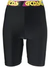 Gcds Knee-high Legging Shorts In Black