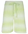 Gcds Knitted Bermuda Shorts In Green