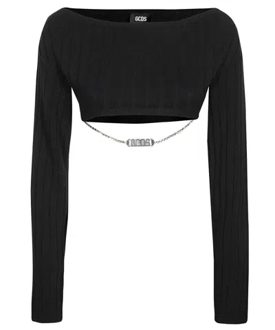 GCDS KNITTED CROP TOP